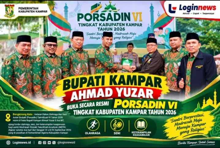 Bupati Kampar Ahmad Yuzar Buka Secara Resmi Porsadin VI Tingkat Kabupaten Kampar Tahun 2026