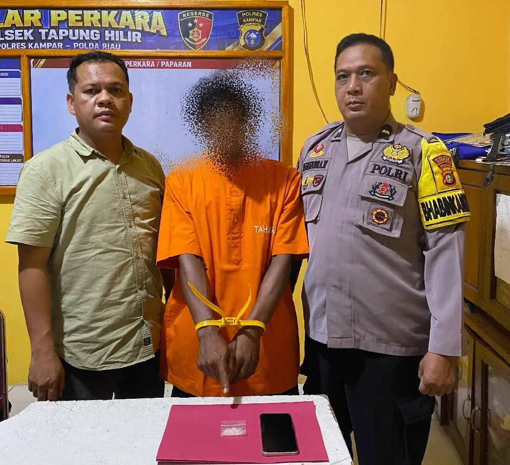 Polsek Tapung Hilir Kembali Ungkap Kasus Narkotika, Sabu 2,82 Gram Diamankan dari Rumah Terduga Pelaku