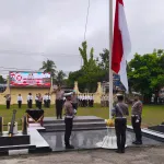 Kapolres Kampar Gelar Upacara Sumpah Pemuda Ke-98 Di Halaman Mapolres Kampar.