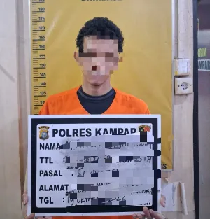 Polres Kampar Tangkap Pria Larikan Remaja dan Setubuhi Berulang Kali di Kecamatan Kampa