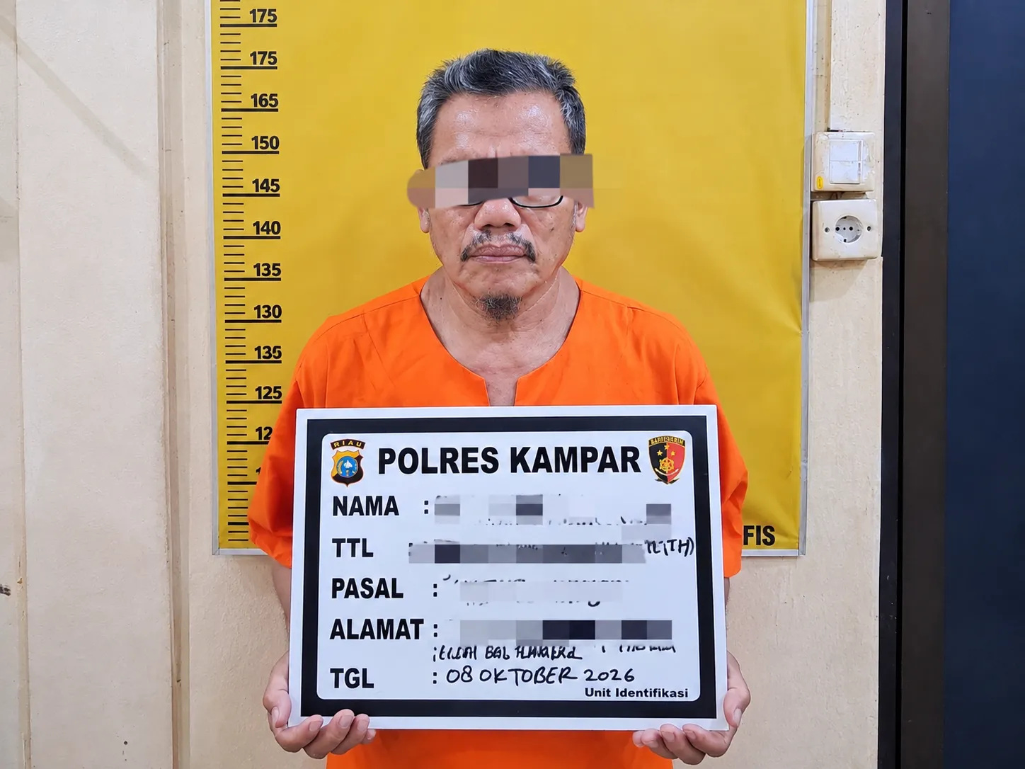 Polres Kampar Tangkap Guru Ngaji, Diduga Cabuli 4 Anak Dibawah Umur