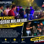 9 Personel Bergerak Malam Hari – Polres Kampar Pantau Titik Rawan Hingga Gerbang Tol
