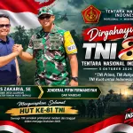 M. Rois Zakaria, SE Sampaikan Ucapan HUT ke-81 TNI kepada Jenderal Fifin Firmansyah dari Mabesad