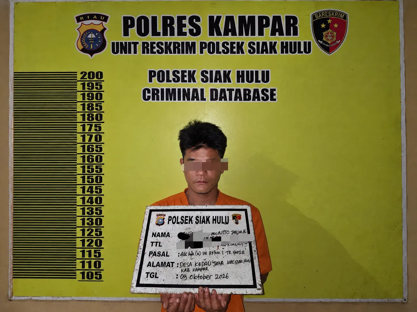 Polsek Siak Hulu Tangkap Pelaku Penganiayaan di Desa Kapau Jaya